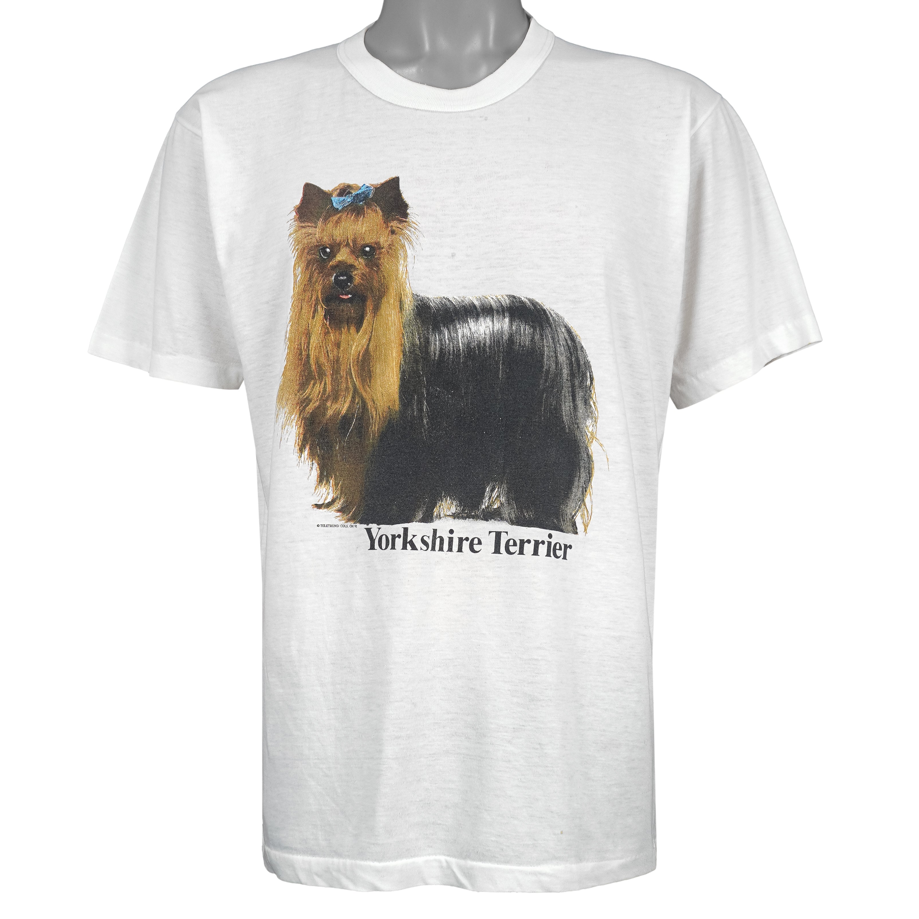 Vintage (JR) - The Dog Yorkshire Terrier T-Shirt 1991 X-Large Vintage Retro