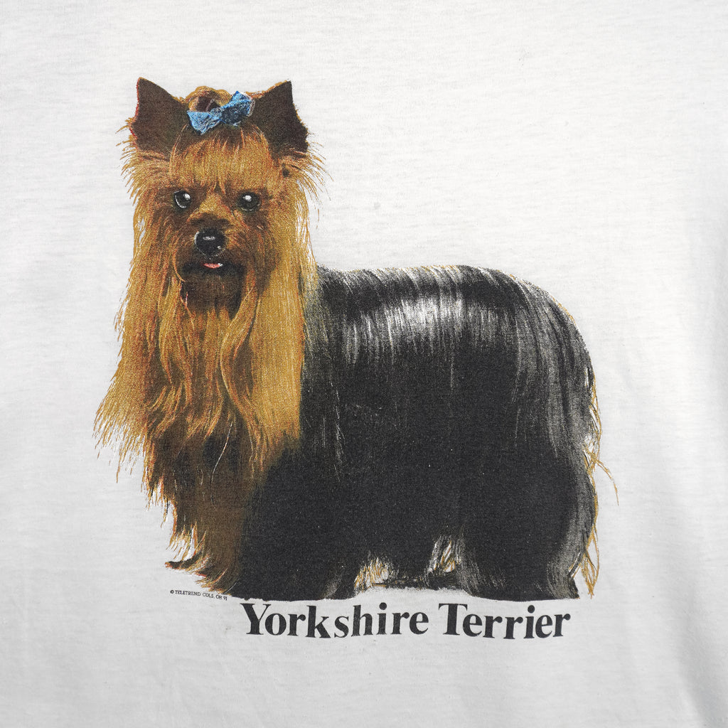 Vintage (JR) - The Dog Yorkshire Terrier T-Shirt 1991 X-Large Vintage Retro