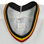 NHL (CCM) - Vancouver Canucks Embroidered Hockey Jersey 1990s Large Vintage Retro Hockey
