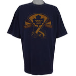 NHL (Softwear) - Toronto Maple Leafs Gloves T-Shirt 1994 X-Large Vintage Retro Baseball