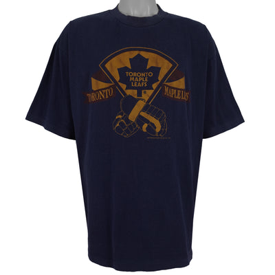 NHL (Softwear) - Toronto Maple Leafs Gloves T-Shirt 1994 X-Large
