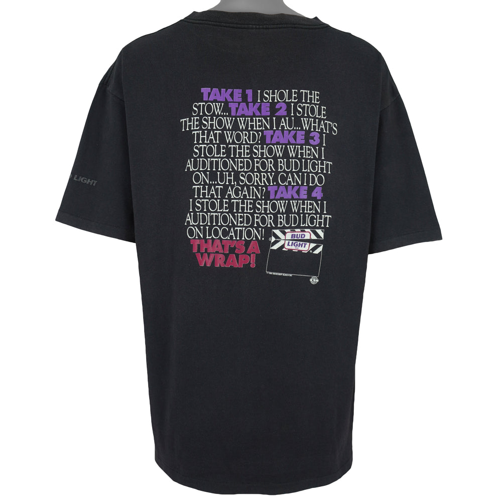 Budweiser (Sugar Creek) - Bud Light Films Spell-Out T-Shirt 1993 X-Large Vintage Retro