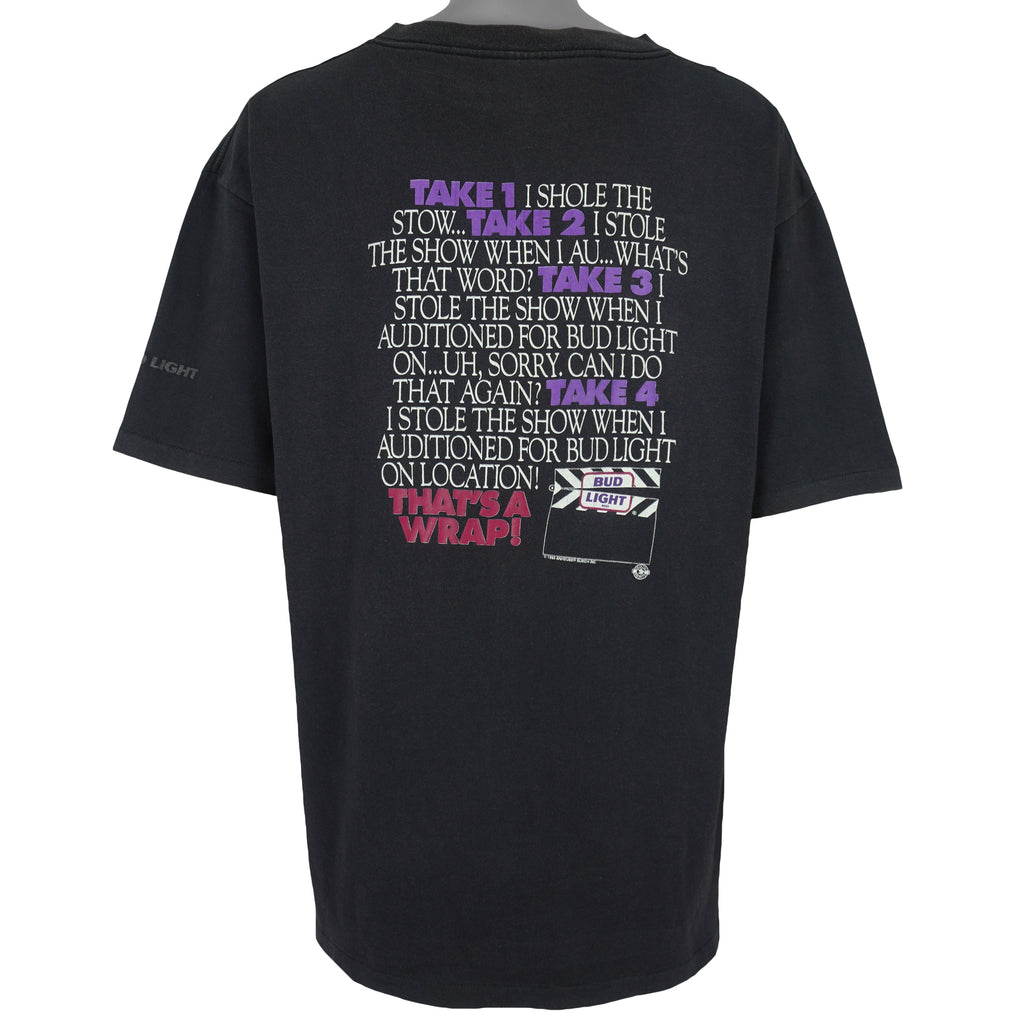 Budweiser (Sugar Creek) - Bud Light Films Spell-Out T-Shirt 1993 X-Large Vintage Retro