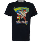 Vintage - WWF WrestleMania VII Big Logo T-Shirt 1991 Large