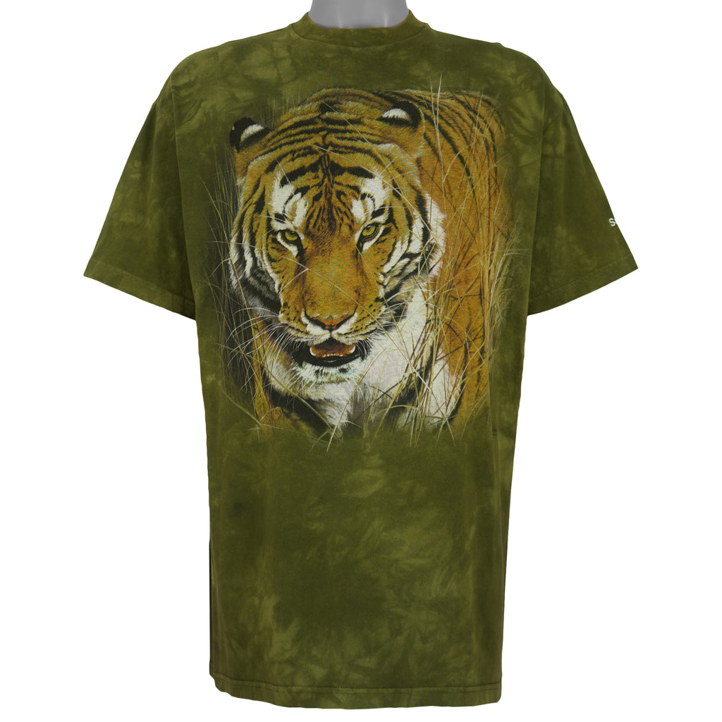 Vintage (The Mountain) - Tiger, Sacramento Zoo Tie Dye T-Shirt 1999 Large Vintage Retro
