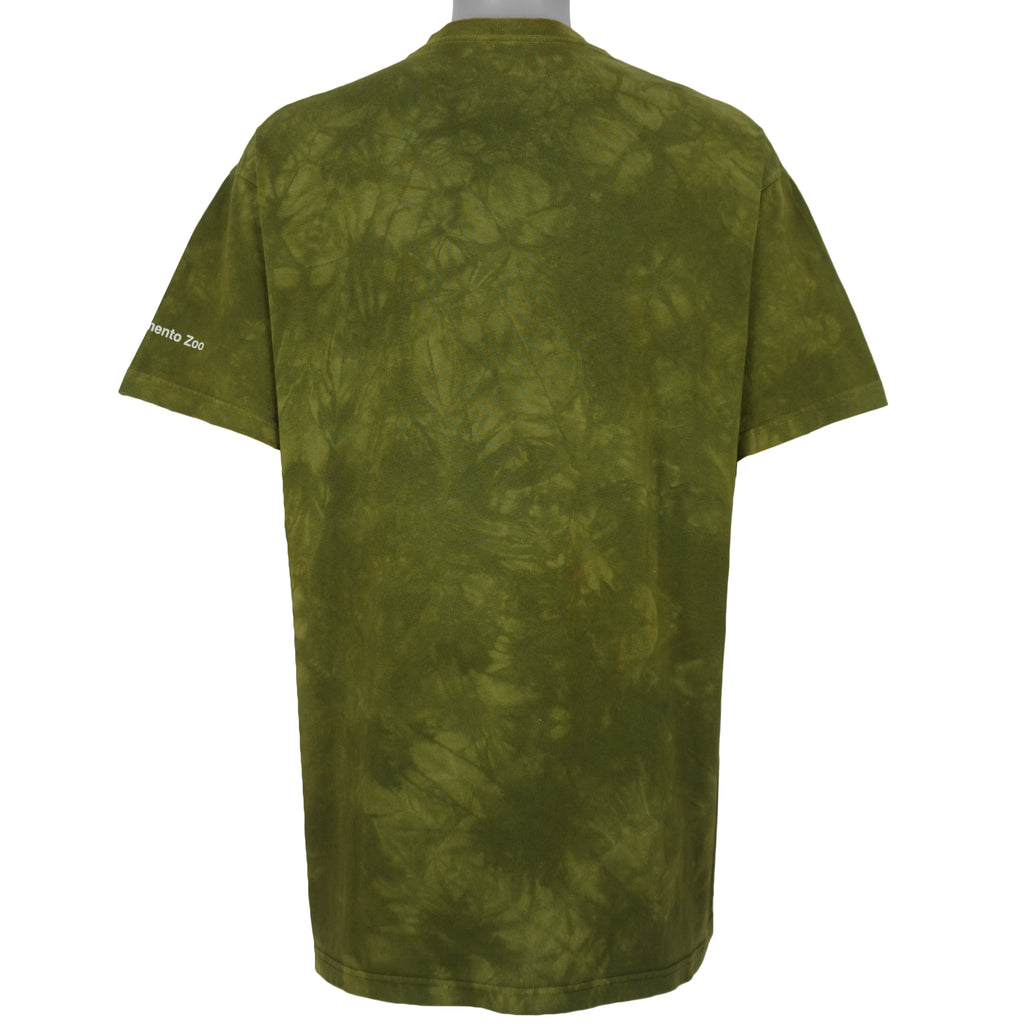 Vintage (The Mountain) - Tiger, Sacramento Zoo Tie Dye T-Shirt 1999 Large Vintage Retro