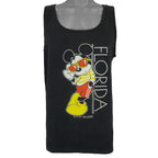 Disney - Mickey Mouse Florida Sleeveless Shirt 1990s Medium Vintage Retro