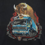 Vintage - Buffalo and Mercedes Benz Truck k T-Shirt 1990s X-Large Vintage Retro