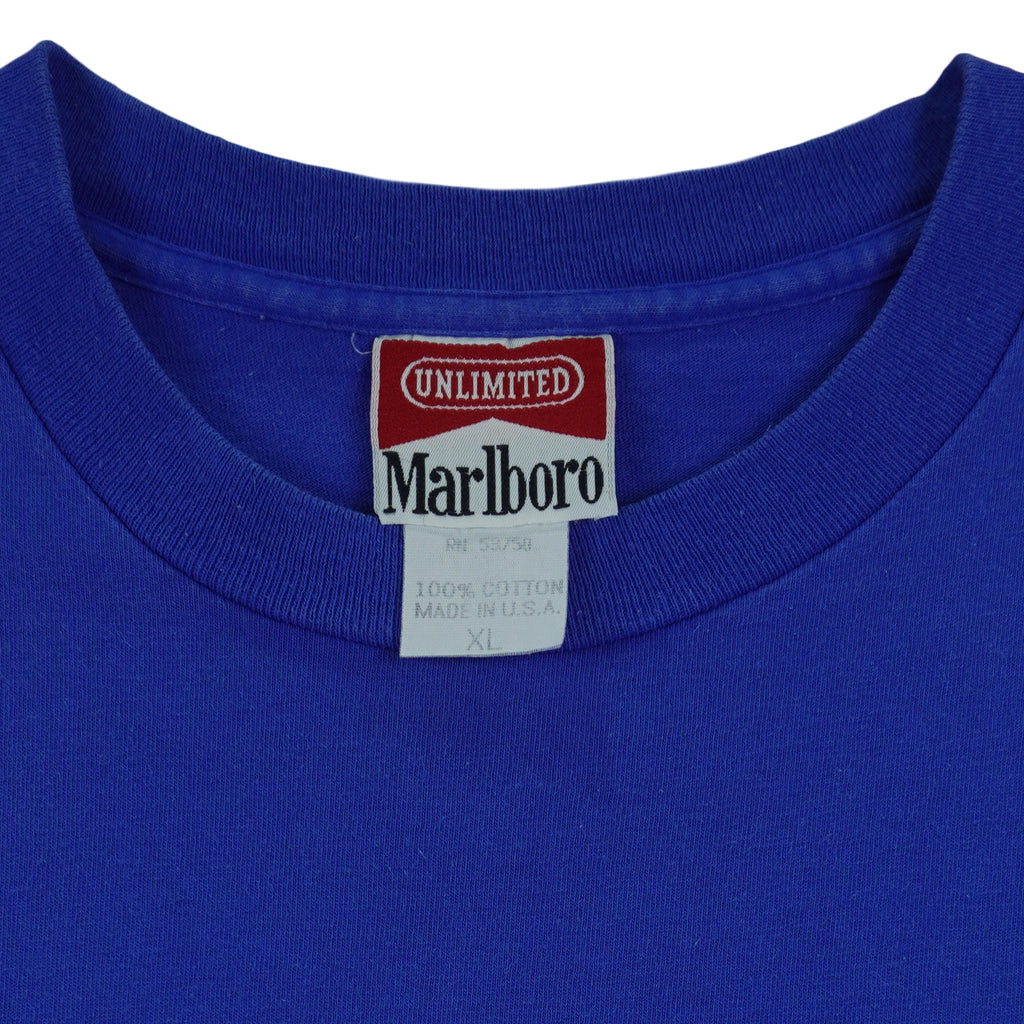 Vintage (Marlboro) - Blue Howling Coyote Unlimited T-Shirt 1990s X-Large Vintage Retro