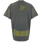 MLB (Genuine) - Oakland Athletics, We Play Hard Ball Spell-Out T-Shirt 1990s X-Large Vintage Retro Baseball