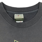 MLB (Genuine) - Oakland Athletics, We Play Hard Ball Spell-Out T-Shirt 1990s X-Large Vintage Retro Baseball