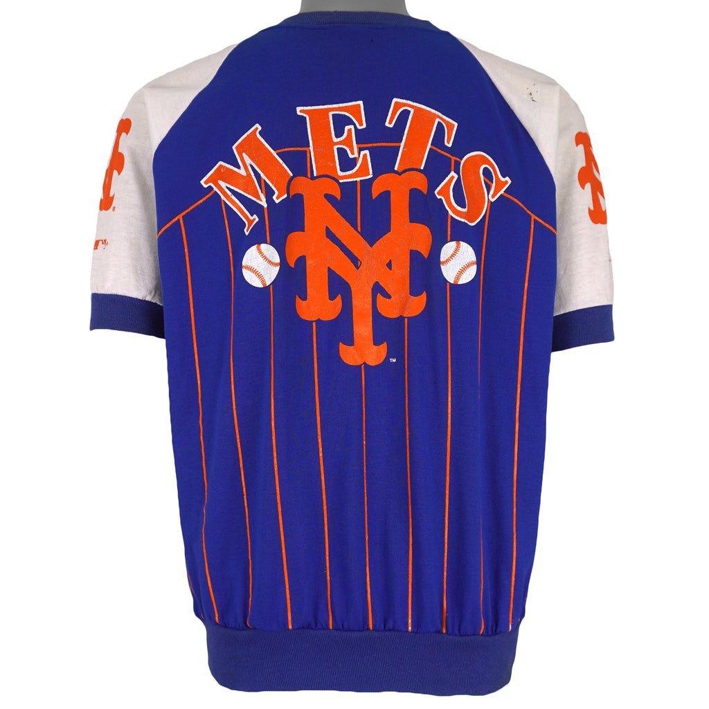 MLB (Garan. Inc) - New York Mets All Over Print T-Shirt 1990 Large Vintage Retro Baseball