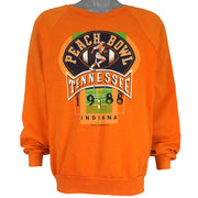 NCAA (Grumbles) - Tennessee Vols Peach Bowl Crew Neck Sweatshirt 1988 Large Vintage Retro