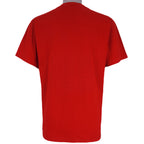 NCAA (Jerzees) - Arkansas Razorbacks On The Move!  T-Shirt 1990 Large Vintage Retro