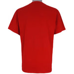 NCAA (Jerzees) - Arkansas Razorbacks On The Move!  T-Shirt 1990 Large Vintage Retro