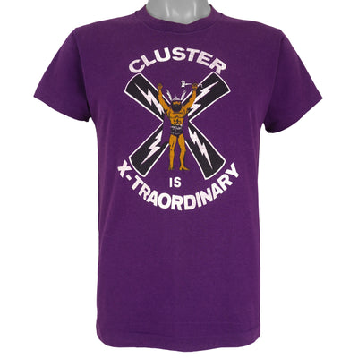 Vintage - Cluster is X-Traordinary Single Stitch T-Shirt 1990s Small