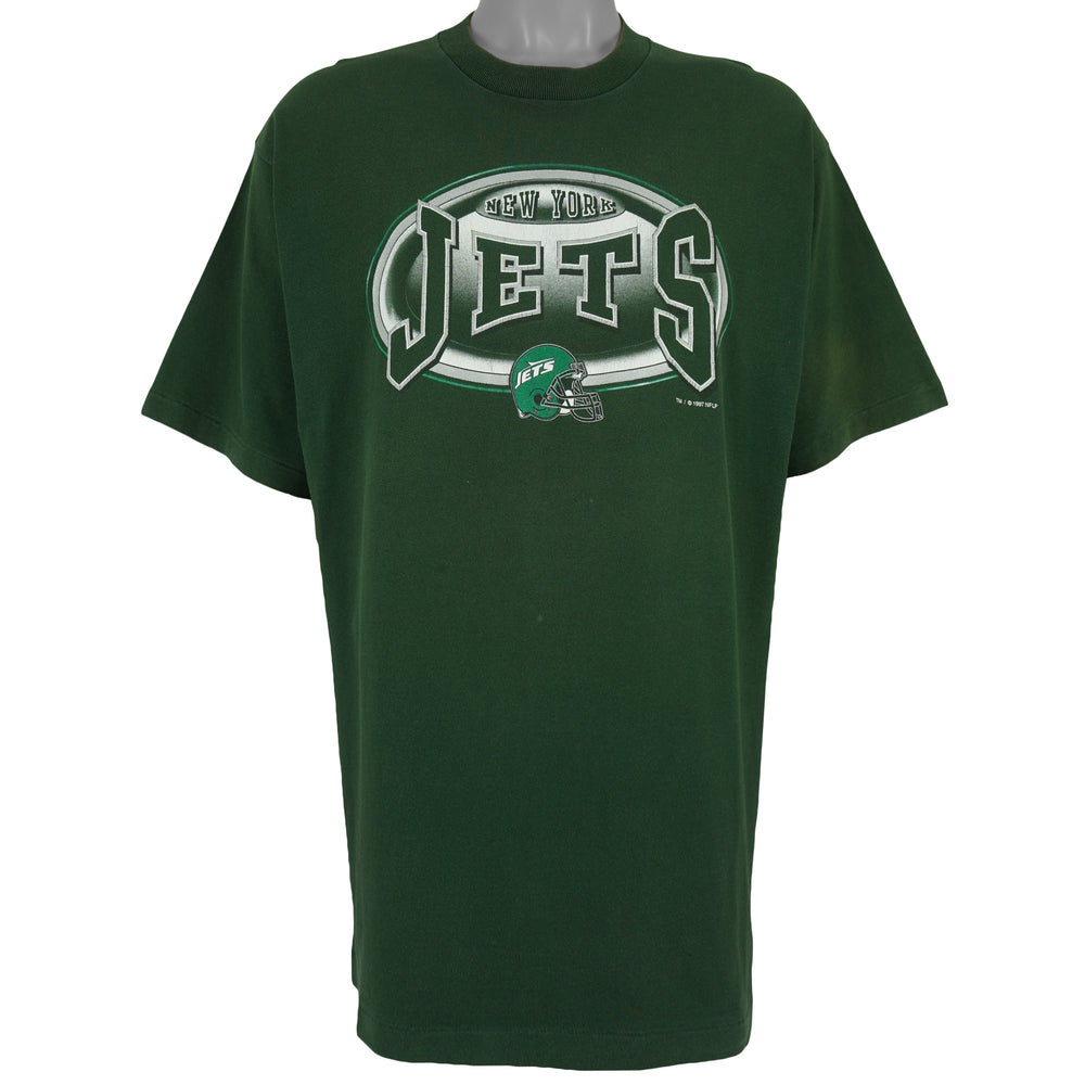 NFL (Pro Player) - New York Jets Big Logo T-Shirt 1997 X-Large Vintage Retro Football