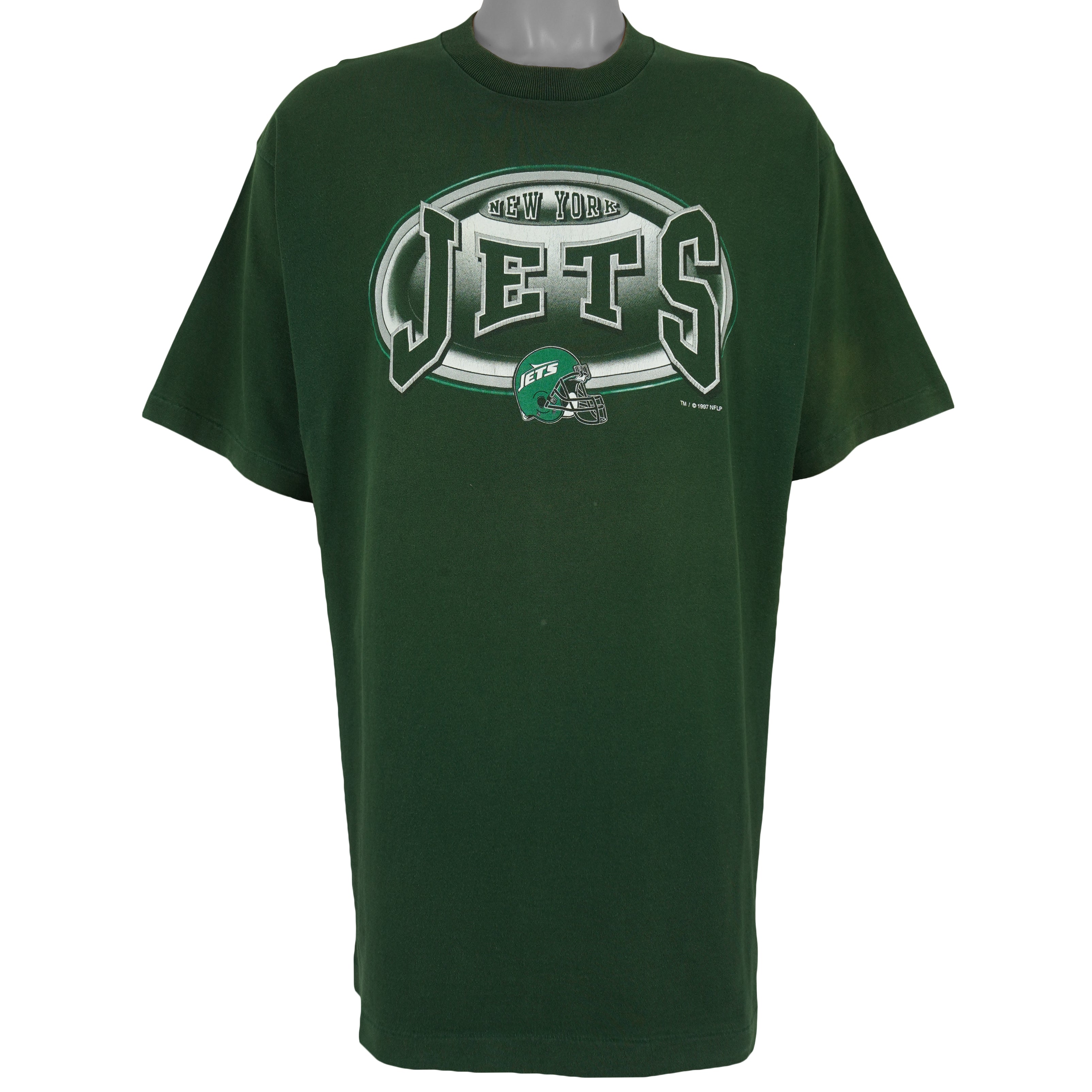 NFL (Pro Player) - New York Jets Big Logo T-Shirt 1997 X-Large Vintage Retro Football