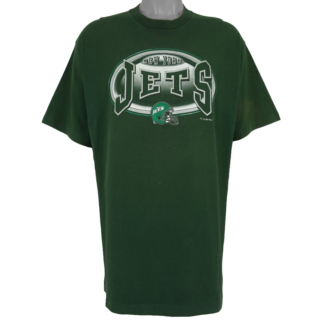 NFL (Pro Player) - New York Jets Big Logo T-Shirt 1997 X-Large Vintage Retro Football