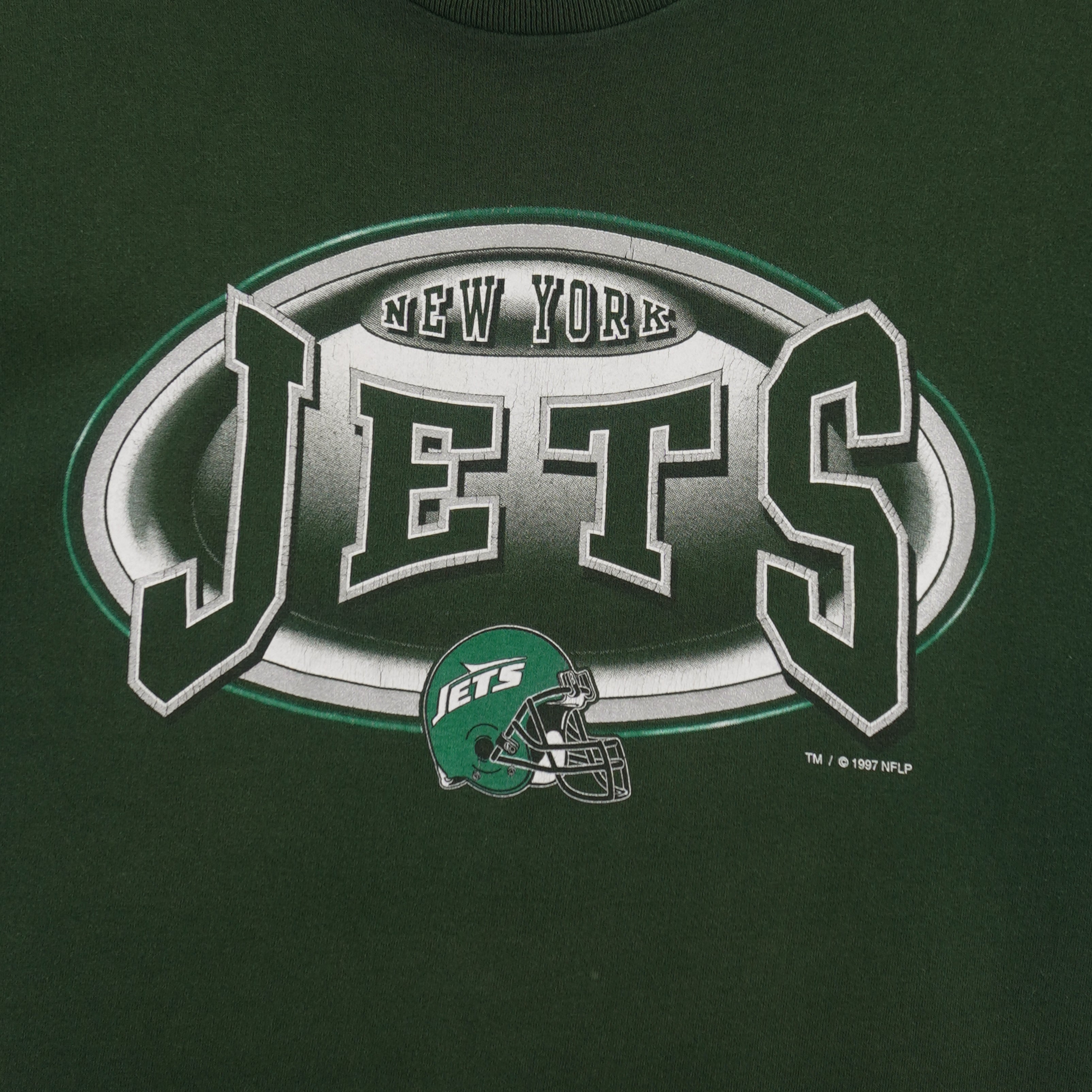 NFL (Pro Player) - New York Jets Big Logo T-Shirt 1997 X-Large Vintage Retro Football