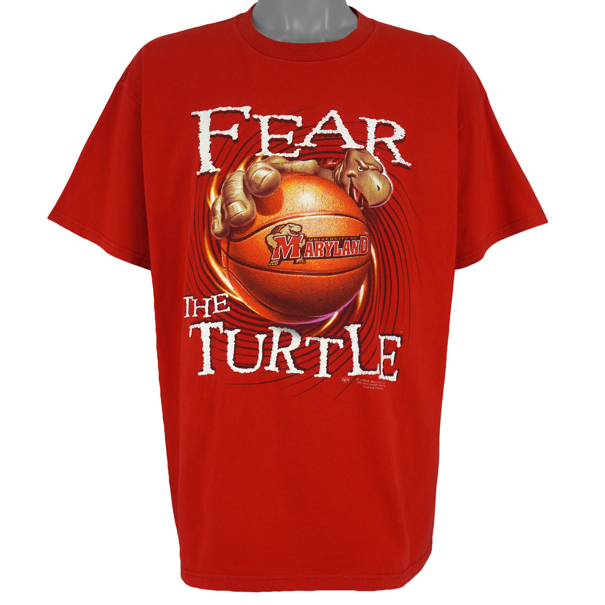 NCAA (Fruit of the loom) - University of Maryland Basketball T-Shirt 2002 X-Large Vintage Retro Basketball