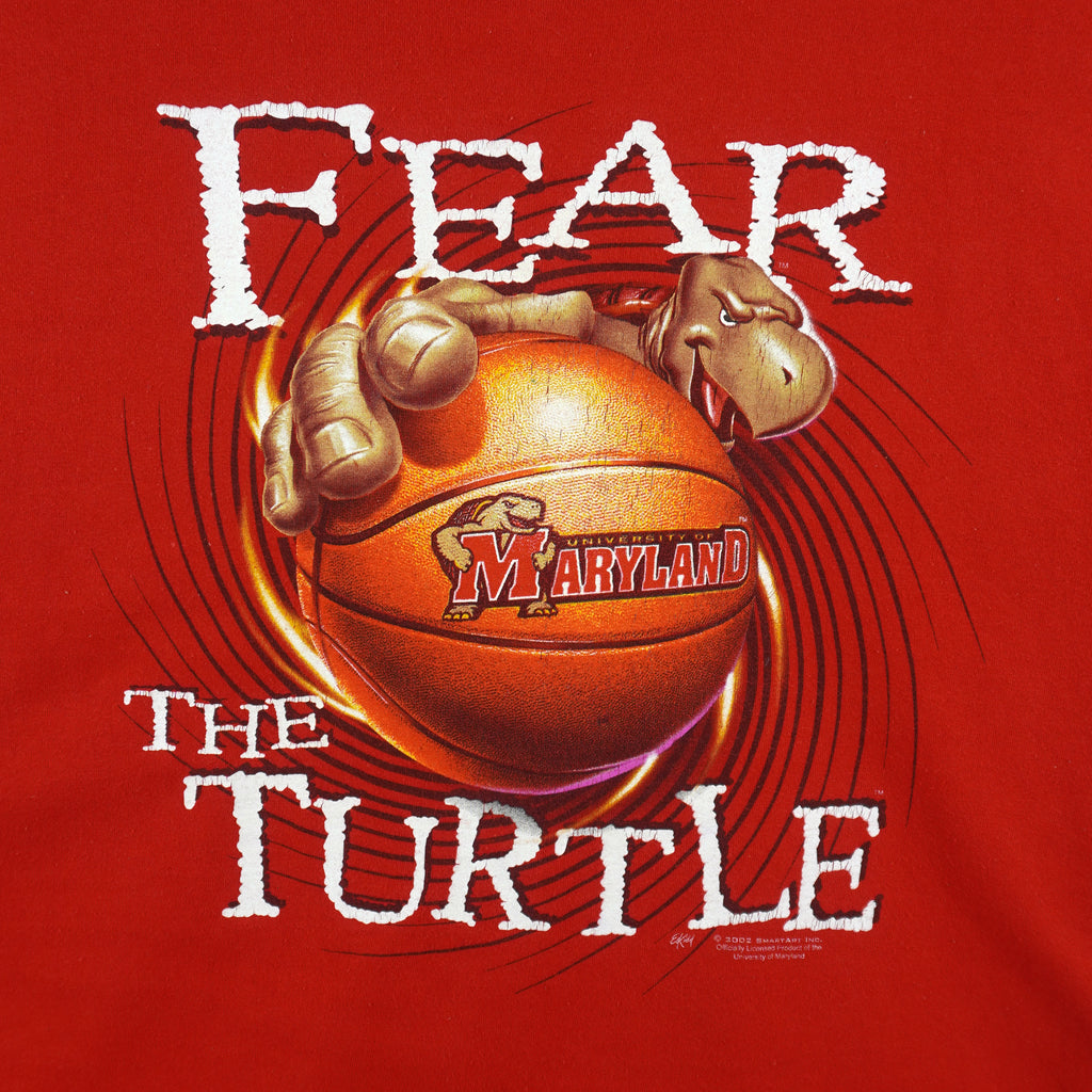 NCAA (Fruit of the loom) - University of Maryland Basketball T-Shirt 2002 X-Large Vintage Retro Basketball
