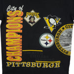 MLB (Salem) - Pittsburgh Teams, City of Champions T-Shirt 1990s Large Vintage Retro Baseball