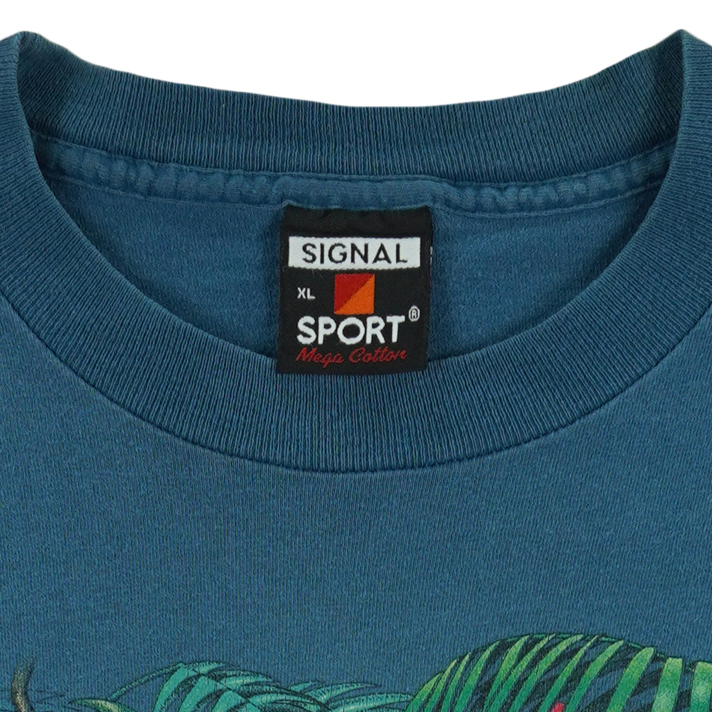 Vintage (Signal) - Wake Up To The Rainforest Habitat T-Shirt 1990s X-Large Vintage Retro