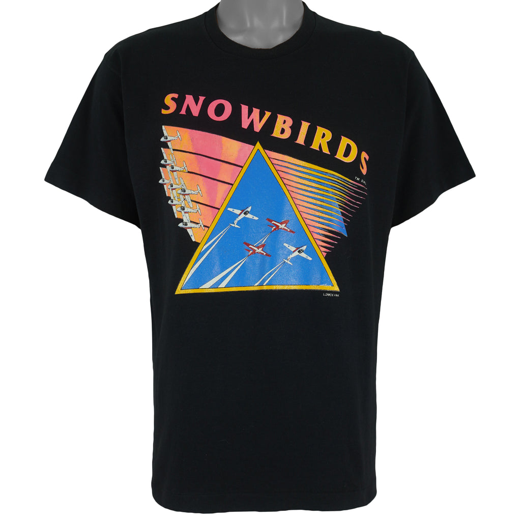 Vintage (Western Heritage) - Canadian Snowbirds Aerobatic Team T-Shirt 1980s Large Vintage Retro