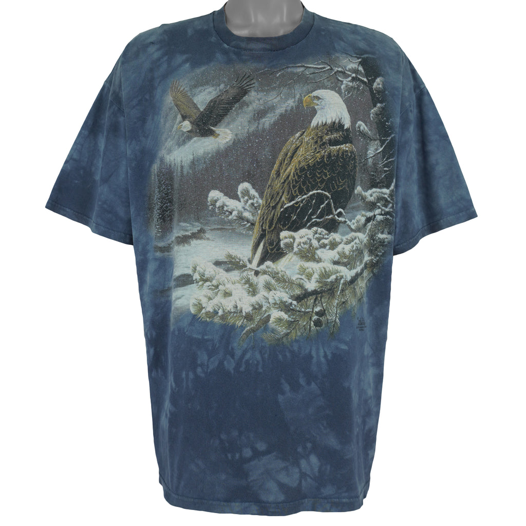 Vintage (The Mountain) - Bald Eagle Animal Tie Dye T-Shirt 1999 XX-Large Vintage Retro