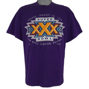 NFL - Purple Super Bowl XXX Sun Devil Stadium Arizona T-Shirt 1996 X-Large