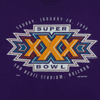 NFL - Purple Super Bowl XXX Sun Devil Stadium Arizona T-Shirt 1996 X-Large
