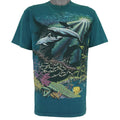 Vintage (Stand Out) - Sea World Animal Print T-Shirt 1994 Medium Vintage Retro