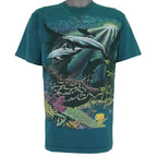 Vintage (Stand Out) - Sea World Animal Print T-Shirt 1994 Medium Vintage Retro