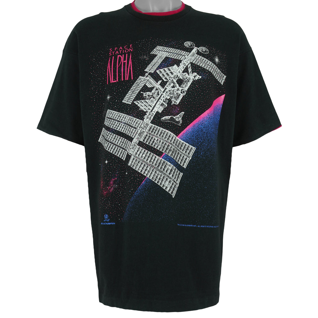 Vintage (Fruit of the loom) - Space Station Alpha T-Shirt 1993 X-Large Vintage Retro