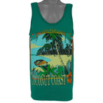 Vintage (Sun) - Coconut Coast Sleeveless Shirt 1980s Large Vintage Retro