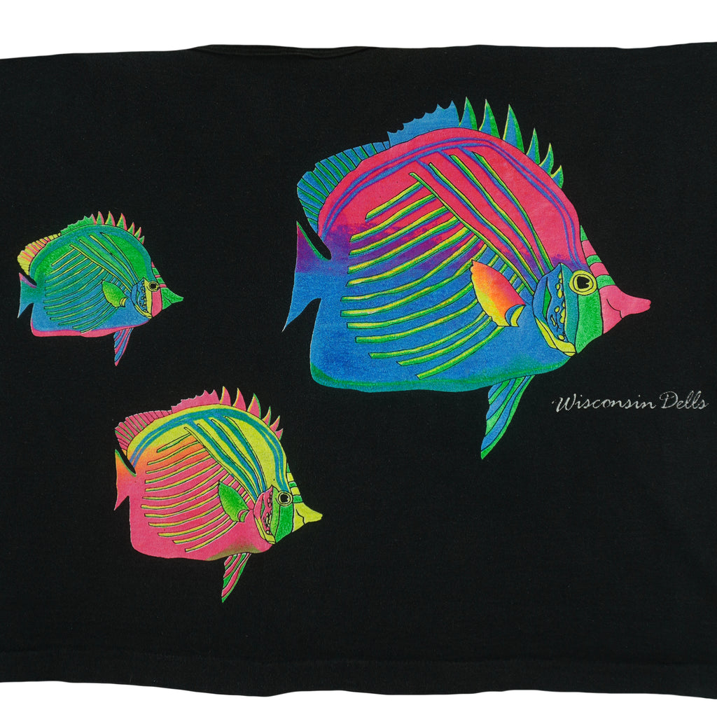 Vintage (Fruit of the loom) - Wisconsin Dells Animal Sleeveless Shirt 1990s X-Large Vintage Retro