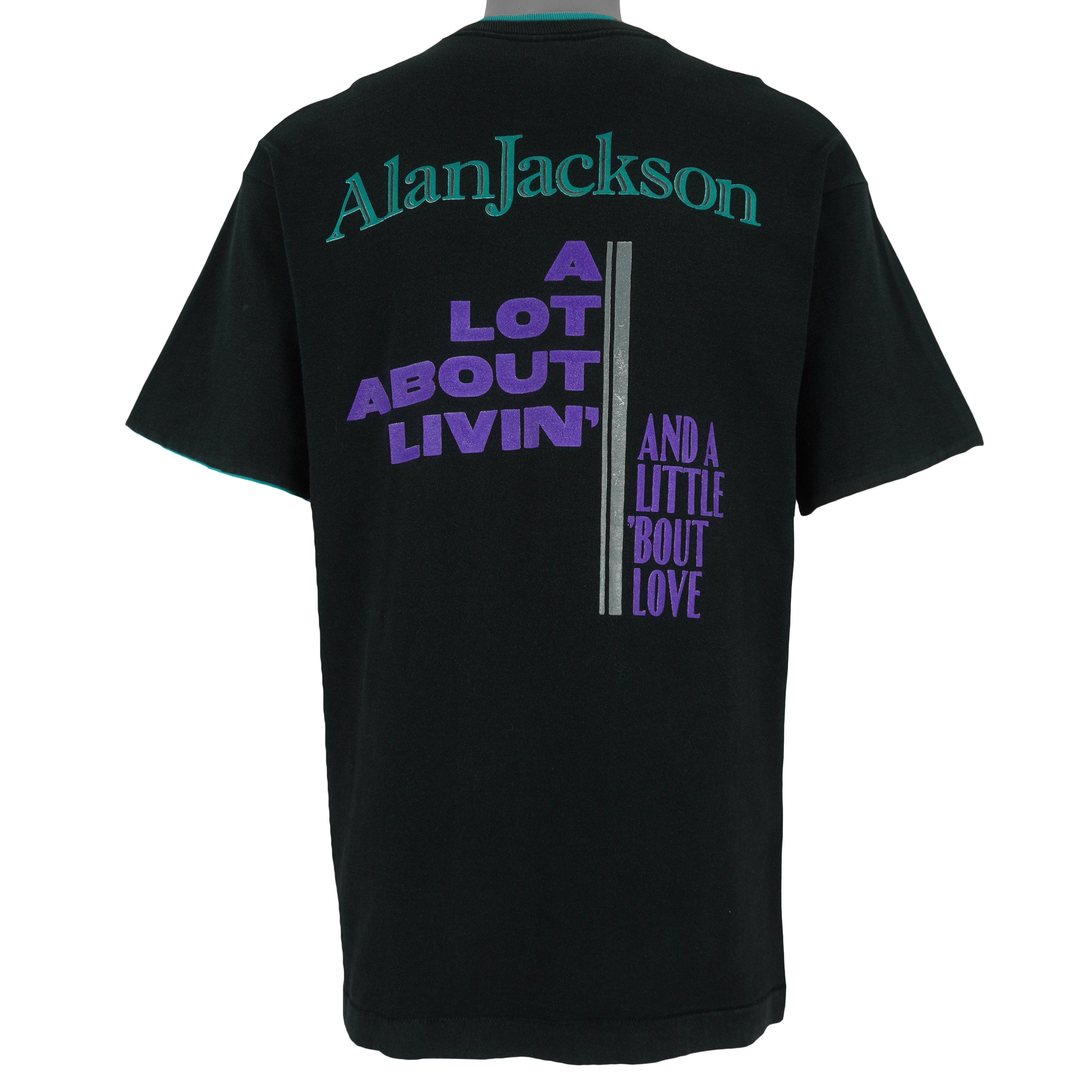 Vintage - Alan Jackson A Lot About Living And A Little About Love T-Shirt 1992 Large Vintage Retro