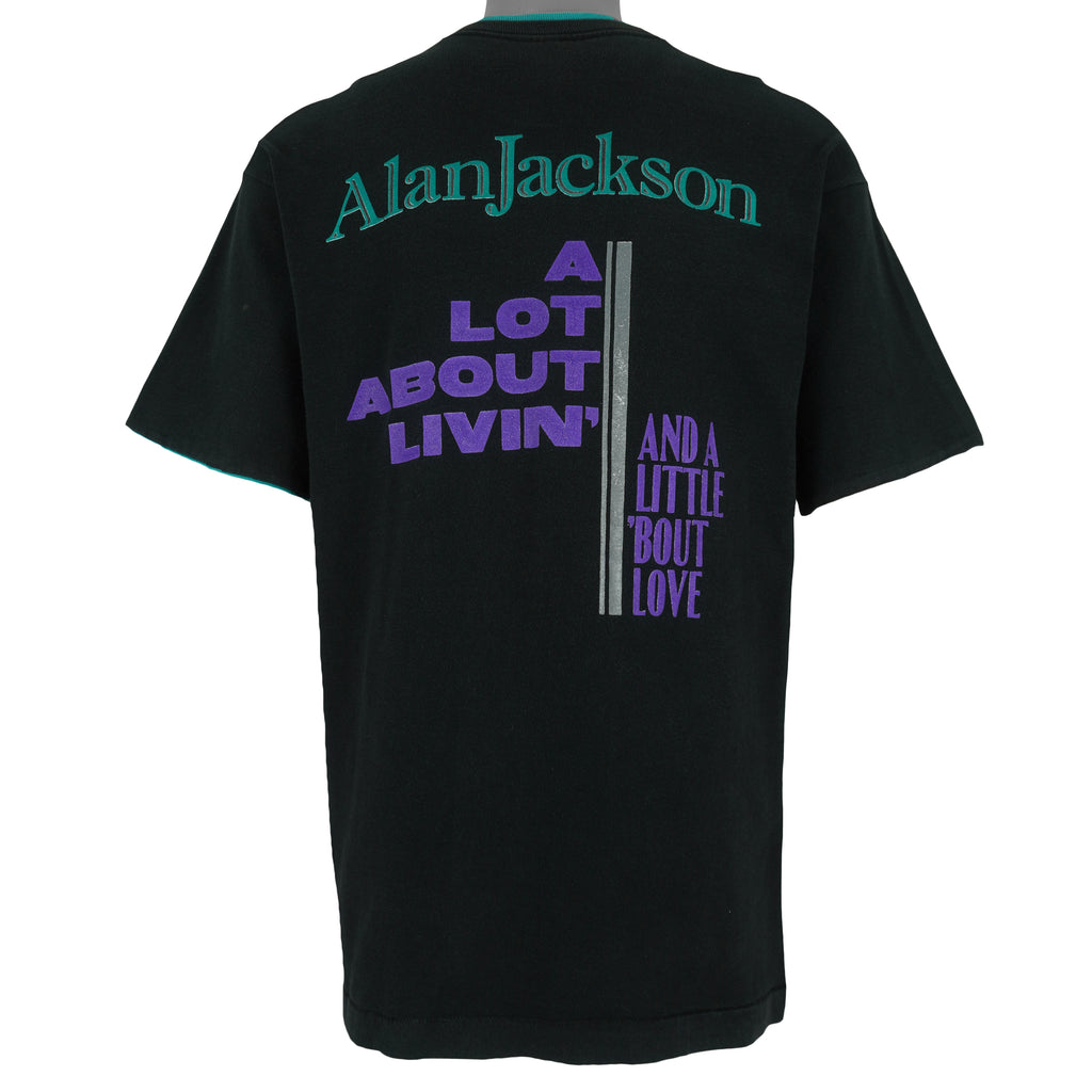 Vintage - Alan Jackson A Lot About Living And A Little About Love T-Shirt 1992 Large Vintage Retro