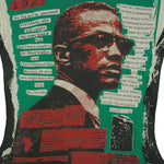 Vintage - Malcolm X All Over Print T-Shirt 1990s X-Large Vintage Retro
