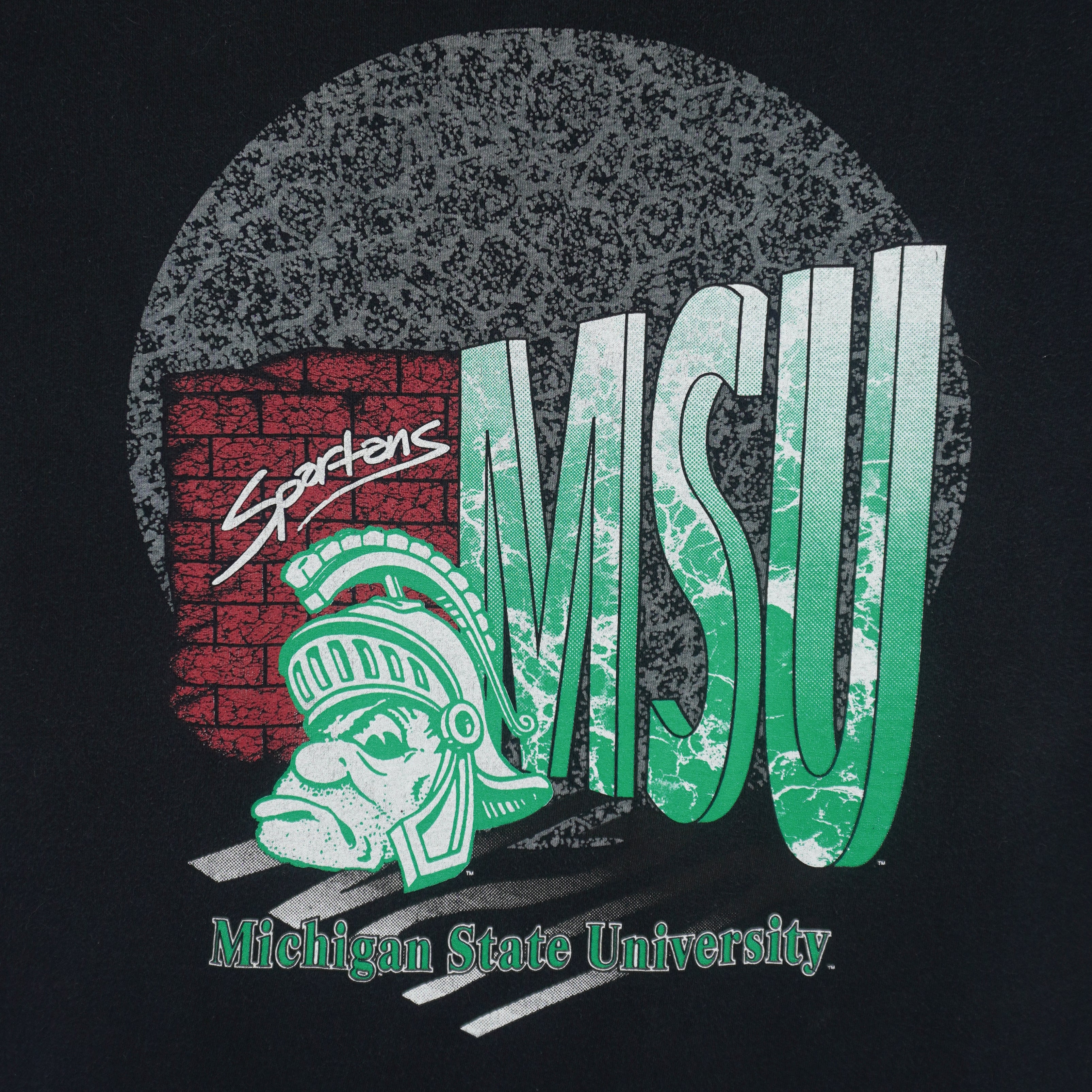 NCAA (Belton) - Michigan State Spartans, MSU Spell-Out T-Shirt 1990s X-Large Vintage Retro
