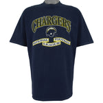NFL (Logo Athletic) - San Diego Chargers Embroidered T-Shirt 1990s X-Large