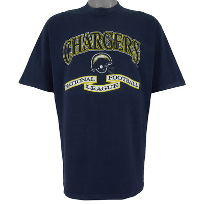 NFL (Logo Athletic) - San Diego Chargers Embroidered T-Shirt 1990s X-Large