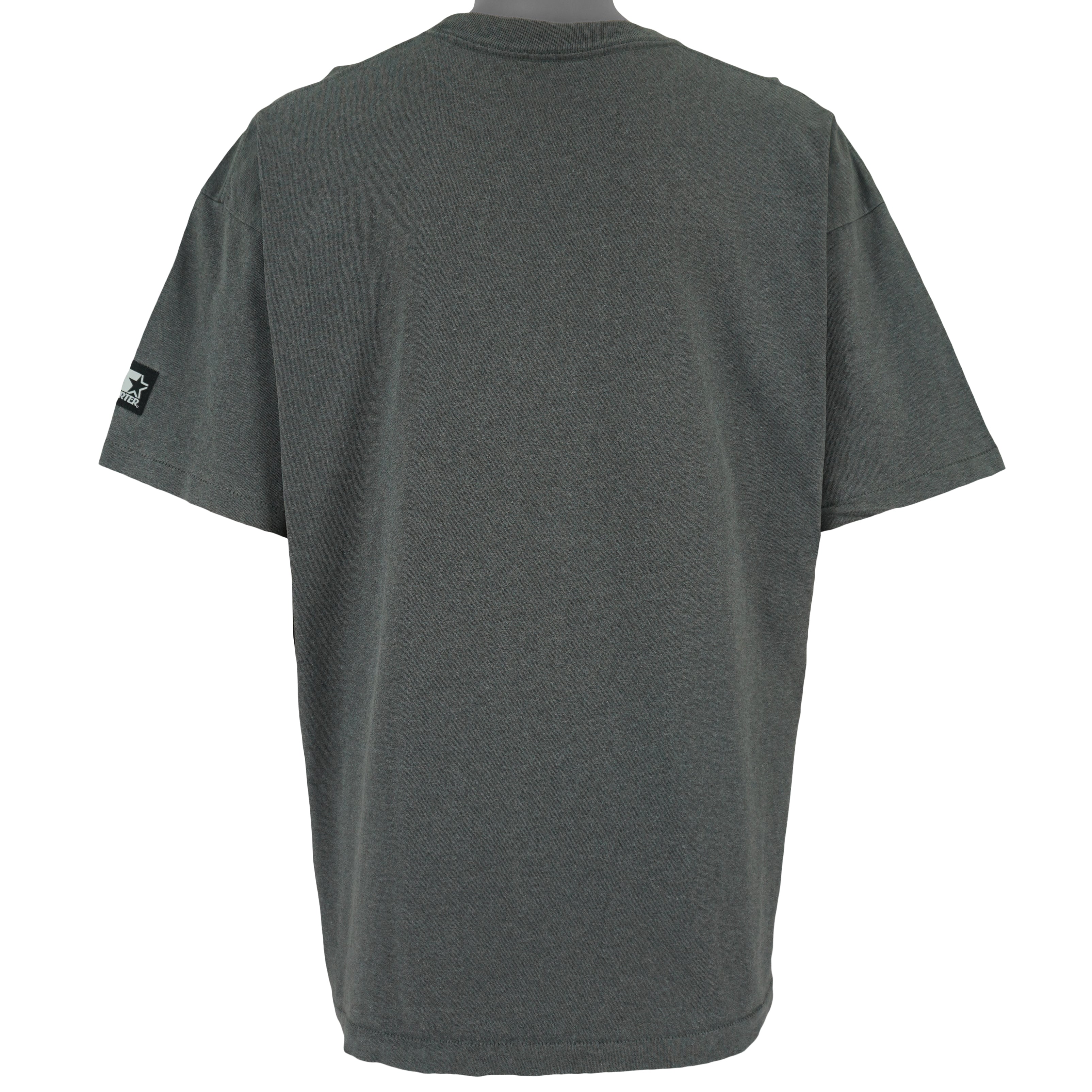 Starter - Grey San Jose Sharks Big Logo T-Shirt 1993 X-Large Vintage Retro Hockey