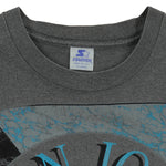 Starter - Grey San Jose Sharks Big Logo T-Shirt 1993 X-Large Vintage Retro Hockey