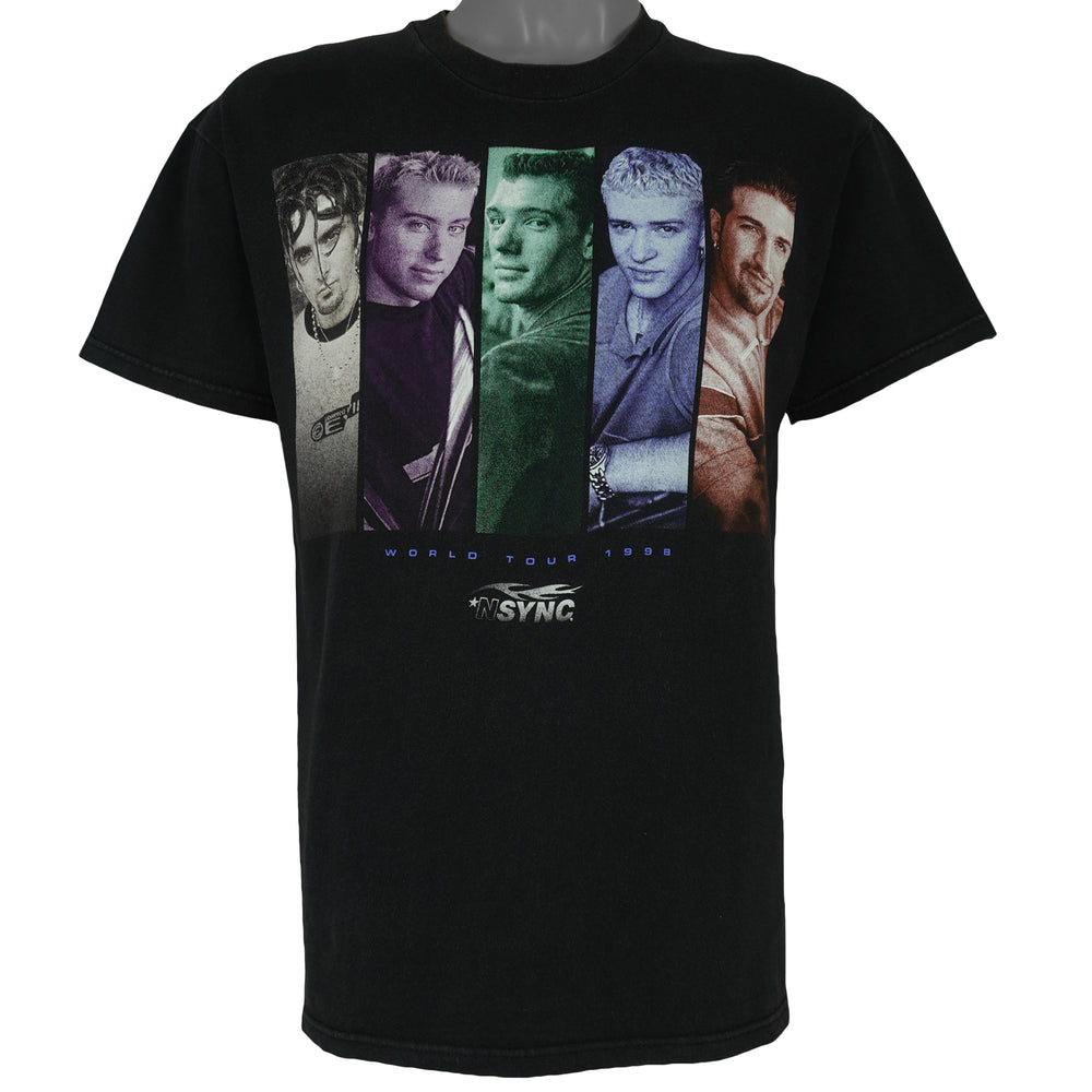 Vintage (Stedman) - NSYNC World Tour T-Shirt 1998 Medium Vintage Retro
