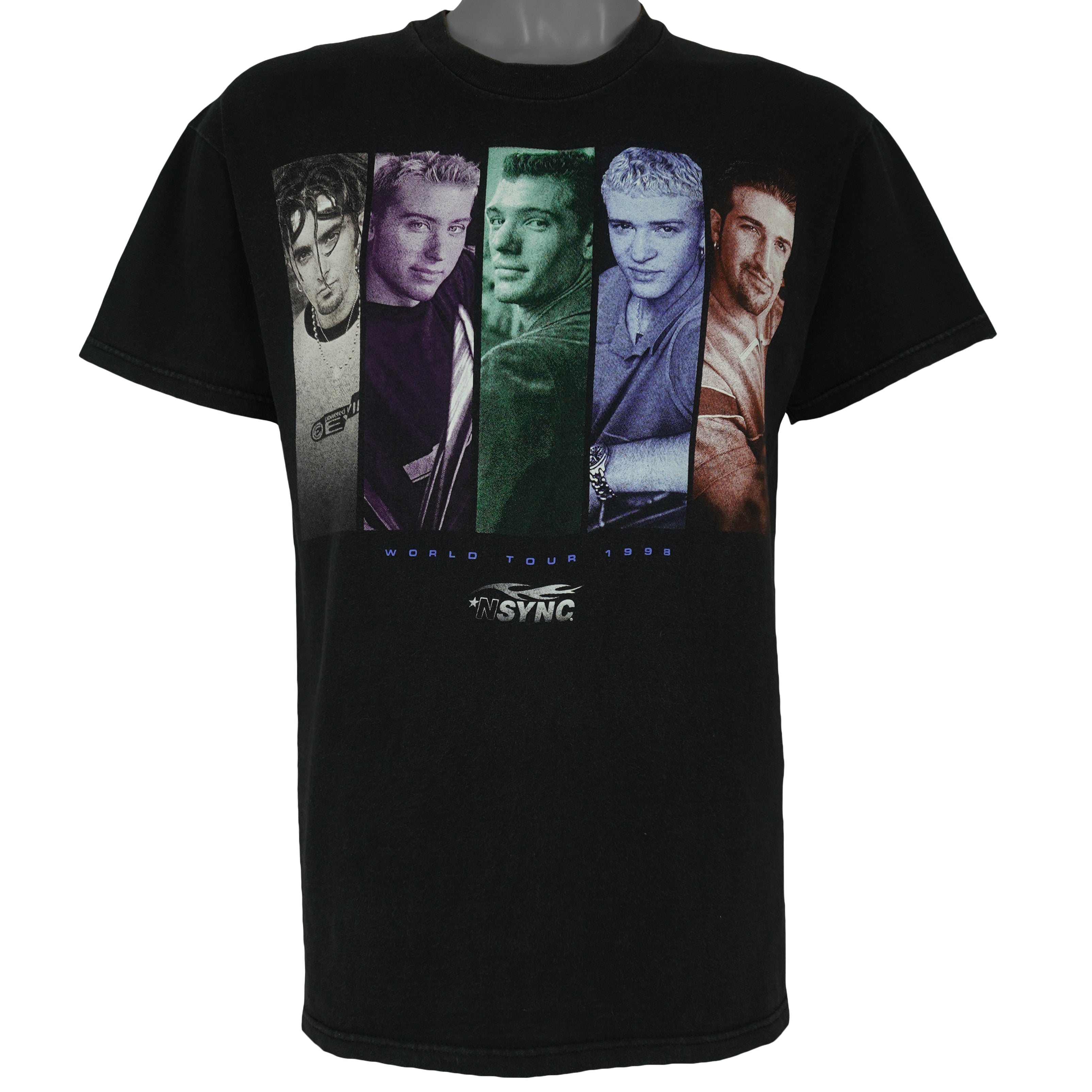 Vintage (Stedman) - NSYNC World Tour T-Shirt 1998 Medium Vintage Retro
