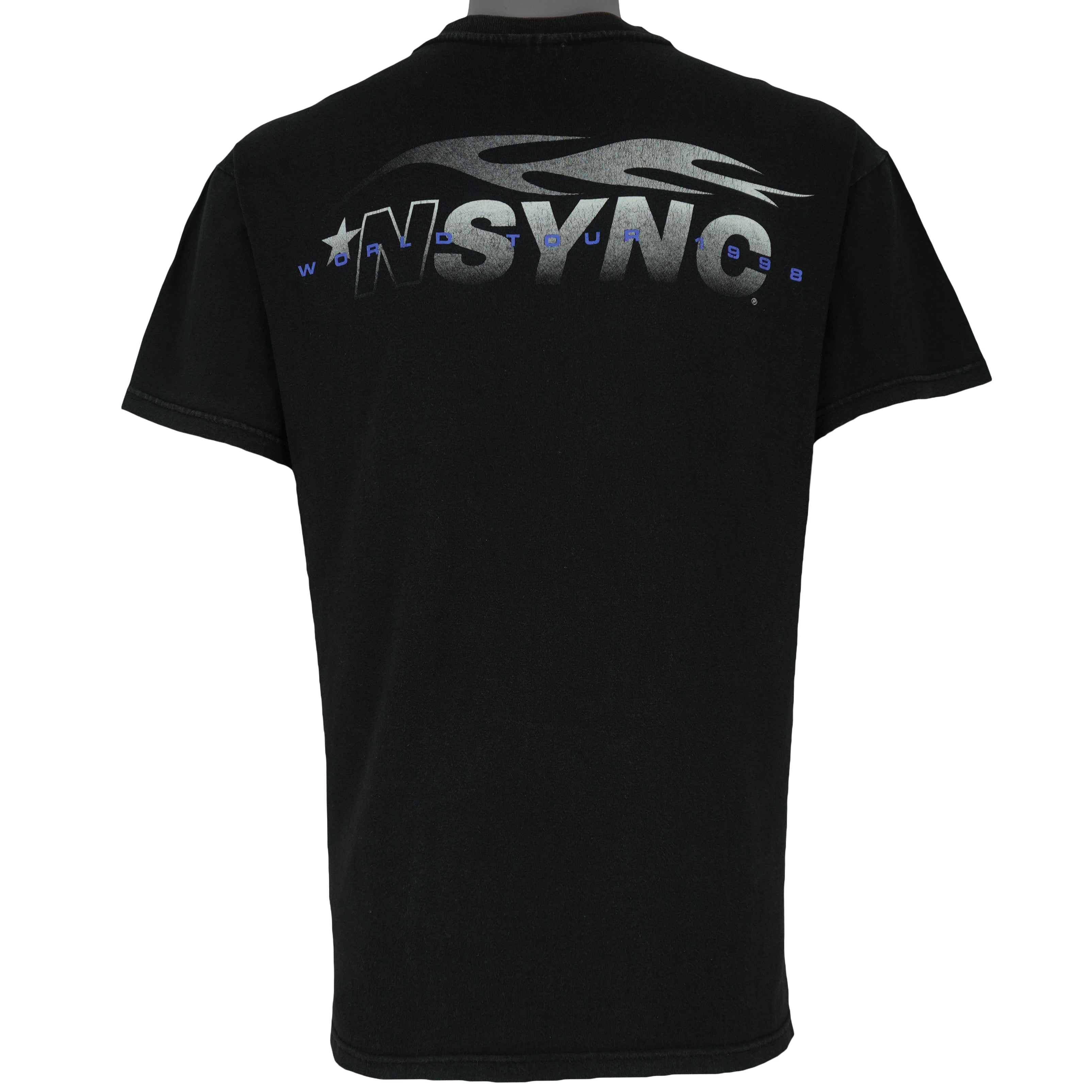 Vintage (Stedman) - NSYNC World Tour T-Shirt 1998 Medium Vintage Retro