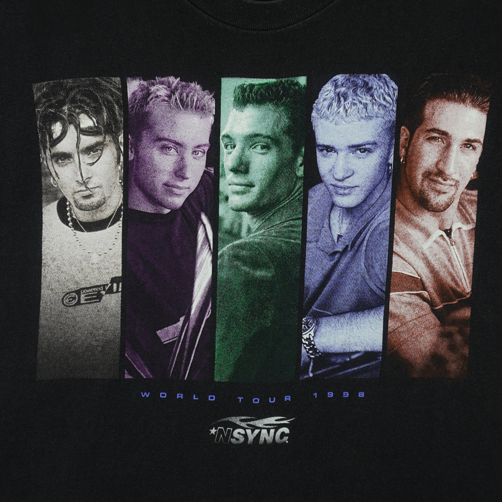Vintage (Stedman) - NSYNC World Tour T-Shirt 1998 Medium Vintage Retro