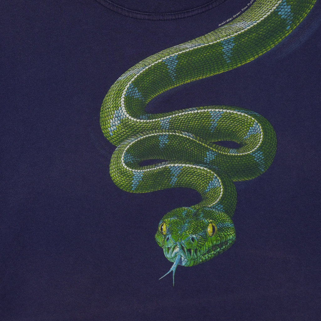 Vintage (Wild Planet) - Australian Green Tree Python T-Shirt 2008 XXX-Large Vintage Retro